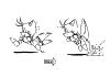 Diagram of Tails' takeoff
